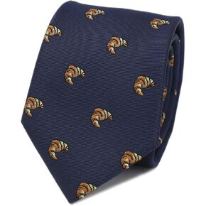 Novelty Drink And Food Pattern Men Necktie With Gift Box Cheese Tie Bread Necktie Father's Day Birthday Gift Tie