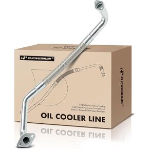 A-Premium Turbocharger Oil Oil خط متوافق مع فولكس واجن جيتا/الجولف 2000-2006 ، بيتل 1999-2005 و Audi TT 2000-2006 ، 1.8L ، يسار ، استبدل# 06A145735AA