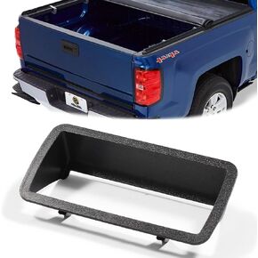 Tailgate Lift Handle with Bezel Compatible with 1994-2004 Chevy S10, 1994-2004 GMC Sonoma, 1996-2000 Isuzu Hombre Replace Tail gate Lift Latch Handle Cover Trim Assembly 15007219 15007218