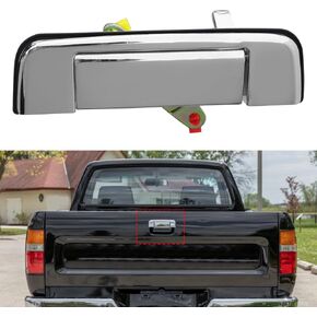 استبدال مقبض الباب الخلفي المعدني متوافق مع Toyota Pickup 1989-1995 ، المزلاج الخلفي/المصعد OE#6909089102 ، to1915101،77103 ، مجموعة مقبض السرير الخلفي الخارجي ، مجموعة Chrome ، مجموعة مقبض السرير الخلفي ،