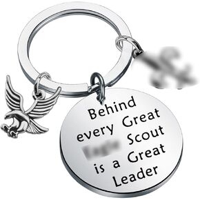 CHOORO Boy Keychain Eagle Court of Honor Gift Ceremony Scoutmaster Gift (EG Leader Keychain)