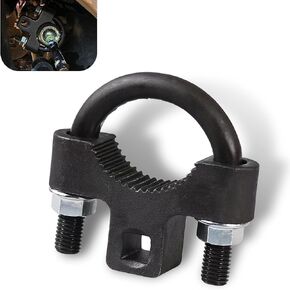 Inner Tie Rod Removal Tool, 3/8" inch Universal Low Profile Tool, Waterproof Non-slip U-shaped Tooth Structure Metal Rocker Arm Detach Installation Tool, Repair Accessories (Black)