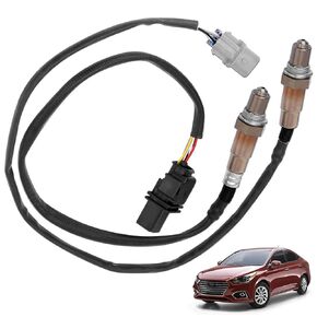 2PCS 234-5055 Upstream and Downstream O2 Oxygen Sensor Compatible with Hyundai Veloster Accent 2012-2017, Kia Rio Soul 2012-2018 1.6L-L4 234-4568 39210-2B210 39210-2B220