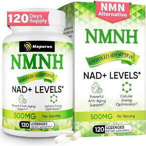 NMNH (Dihydronicotinamide أحادي لنوكليوتيد) ، بديل NMN ، 500 ملجم لكل مكملات NAD لزيادة مستويات NAD+ مع تقدمنا ​​في العمر ، NMNH لمكافحة الطاقة ، الطاقة ، التركيز ، 120 عدد (120 حصص)