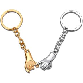 Couples Keychains for Him and Her 1 Year Anniversary for Wife Husband Wedding Gifts Pinky Promise Matching Couples Stuff Women Men Paper Steel Iron Anniversary 1st 6 11 Anniversary Birthday Gifts