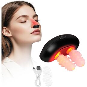 RespiRelief Red Light Nasal Therapy Device for Cold Relief, Soothing Nasal Therapy Instrument, Red Light Therapy for Nose (1 Pc)