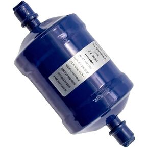 EK-083S Liquid Line Filter Drier for Refrigerants 3/8 Inch ODF 600PSI/4140Kpa for Heat Pump Air Conditioning Refrigeration Heating Systems