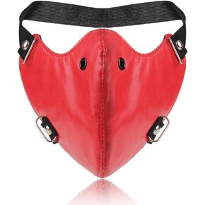 COOLLA Punk Leather Mask Motorcycle Biker Half Face Mask Anti-Dust Sport Mask