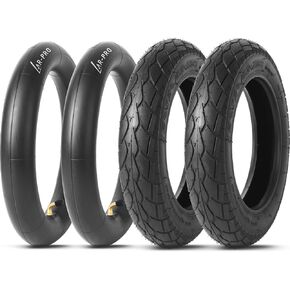 AR-PRO (2 مجموعة) 12.5 × 2.25 "إطارات الدراجات البخارية والأنابيب الداخلية ، 12-1/2 x2-1/4 الإطارات الثقيلة والأنابيب الداخلية مع جذع صمام عازمة ، متوافقة