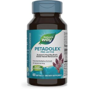 Nature's Way Petadolex Pro-Active, Blood Vessel Health and Relaxation in the Brain with Patented Butterbur*, 60 Softgels