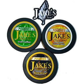 Jake's Mint Chew 3 tin Coffee Variety Pack "Pouches"