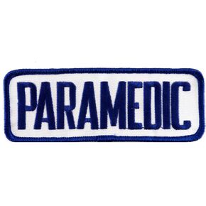 Paramedic EMT EMS Embroidered Patch Emergency Rescue Services Iron-On Ambulance