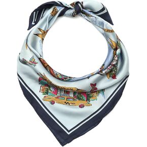 Coach NEW YORK MAP PRINTED SILK SQUARE