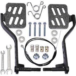 دواسات خانق الفرامل Jndo Go Kart مع 71 بوصة Cable و Springs Stripe/Black متوافق مع Predator 212cc 196cc 6.5hp Go Kart Drift Trike