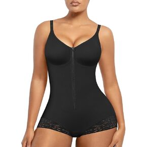 SHAPELLX Shapewear for Women Tummy Control Half Body Shaper Snatched Zipper Butt Lifting Faja Colombianas Bodysuits