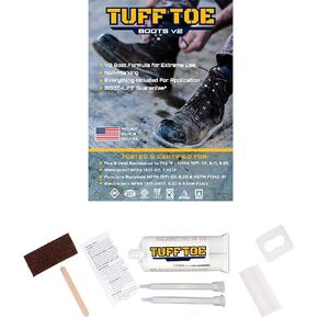Tuff Toe Boot V2 Heavy Duty Protector Work Shoe Guard/Liquid Epoxy Shoe Repair Glue Adhesive