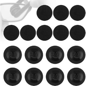 16 Pcs Eyeglass Cleaner Replacement Pads, Eyeglass Cleaning Brush Pad Refills Eyeglass Lens Cleaning Pads Compatible with Peeps CarbonKlean Eyeglass Cleaning Brush Pad for Fingerprint Removal