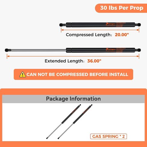 St270edi2-45 27 Inch Gas Strut 45 Lbs,2pcs St270edi-45 Undercover Gas Spring, 27" Lift Support for Tonneau Cover Parts Replacement Truck Bed Cover Shock in Saudi Arabia