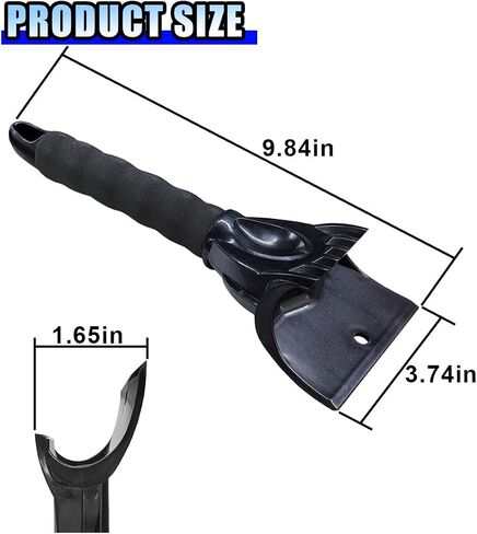 Ice Scraper for Cars, Scratch-Free Winter Window and Windshield Snow Ice Scraper, Foam Grip Frost Removal Accessories for Cars, Trucks, SUVs (Blue) in Saudi Arabia