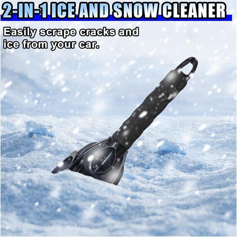 Ice Scraper for Cars, Scratch-Free Winter Window and Windshield Snow Ice Scraper, Foam Grip Frost Removal Accessories for Cars, Trucks, SUVs (Blue) in Saudi Arabia