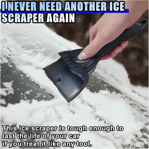 Ice Scraper for Cars, Scratch-Free Winter Window and Windshield Snow Ice Scraper, Foam Grip Frost Removal Accessories for Cars, Trucks, SUVs (Blue) in Saudi Arabia
