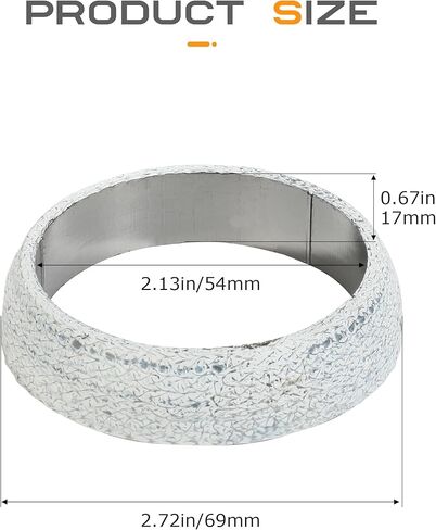 حشية متعددة العادم ، وملحقات السيارات ، خاتم كاتم الصوت دونات ، منع التسرب بين مشعب العادم وأنابيب العادم ، مناسبة لمعظم أنابيب عادم السيارات (65 ملم) in Kuwait