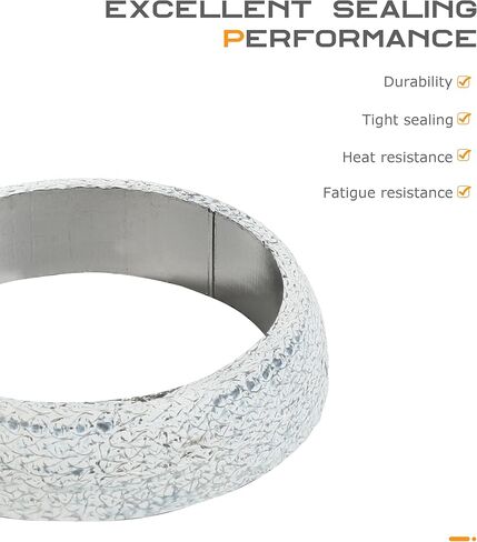 حشية متعددة العادم ، وملحقات السيارات ، خاتم كاتم الصوت دونات ، منع التسرب بين مشعب العادم وأنابيب العادم ، مناسبة لمعظم أنابيب عادم السيارات (65 ملم) in Kuwait