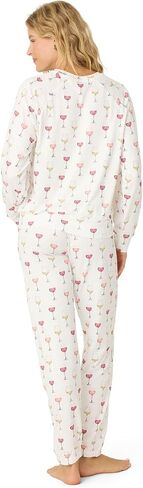 PJ Salvage Women's [Amazon Exclusive] Cloud Jersey Jogger Pajama 2-Piece Pj Set in Saudi Arabia