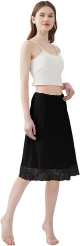 1 Pack Lace Half Slip Underskirt Half Slips for Under Dresses Skirt Extenders Womens Anti Static Half Slip in Saudi Arabia