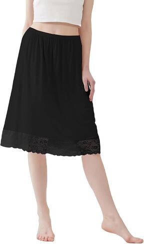 1 Pack Lace Half Slip Underskirt Half Slips for Under Dresses Skirt Extenders Womens Anti Static Half Slip in Saudi Arabia