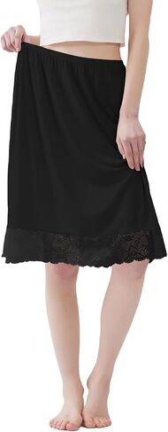 1 Pack Lace Half Slip Underskirt Half Slips for Under Dresses Skirt Extenders Womens Anti Static Half Slip in Saudi Arabia