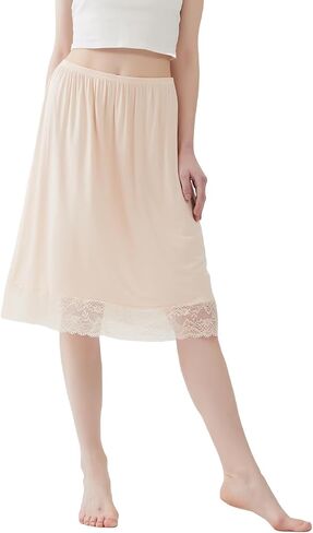1 Pack Lace Half Slip Underskirt Half Slips for Under Dresses Skirt Extenders Womens Anti Static Half Slip in Saudi Arabia