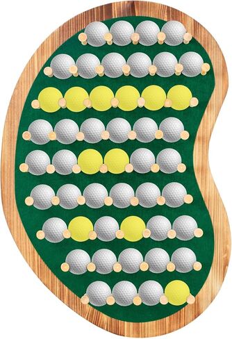 40 مجموعة كرات جولف عرض حامل خزانة حامل على الحائط - هدايا جولف لعشاق الجولف - صندوق عرض جولف فريد من نوعه ذو شكل أخضر - بني in Kuwait