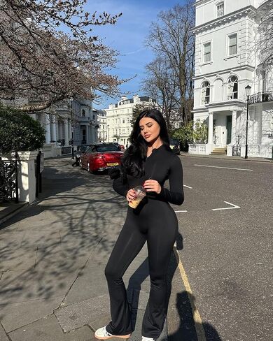 YEOREO Women Long Sleeve Flare Workout Jumpsuit Zip Up Romper Bottom Pants Wide Leg Bodysuit Bodycon Sexy One Piece in Saudi Arabia