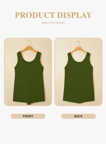 Eytino Womens Plus Size Pheclesuits Crew Neck Discaledless Solids Solid Rompers مع جيوب (1x-5x) in Kuwait