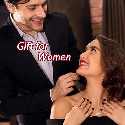 وردة محفوظة مع قلادة القلب - هدية روز الأبدية للنساء ، والهدايا الرومانسية للزوجة ، وصديقة ، وجدة ، وجدة ، وخطيب في عيد الميلاد ، والذكرى ، وعيد الأم ، عيد الميلاد in Kuwait