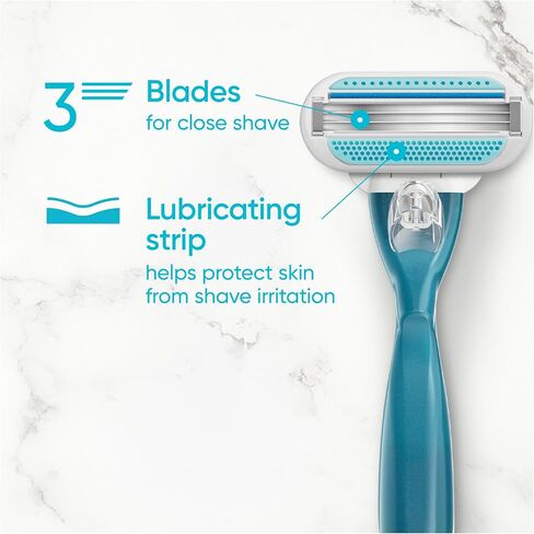 Gillette Venus Smooth Womens Razor Blade Refills, 8 Count, Lubracated to Protect the Skin from Irritation, Basic, 8 Count (Pack of 1) in Saudi Arabia