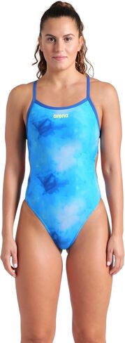 ARENA Women's Allover Tie Dye Challenge Back Athletic Sports One Piece Swimsuit in Kuwait
