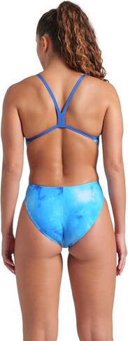 ARENA Women's Allover Tie Dye Challenge Back Athletic Sports One Piece Swimsuit in Kuwait