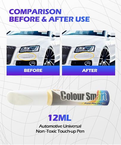 Touch Up Paint Pen,Car Paint Pen,Car Paint Scratch Repair,Car Accessories Car Scratch Remover Pen,Car Touch Up Paint,Car Paint Scratch Repair,Paint Pen for Cars Paint Scratch Repair (White) in Kuwait