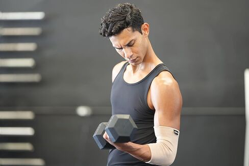 Kunto Fitness Elbow Brace Compression Support Sleeve (Shipped From USA) for Tendonitis, Tennis Elbow, Golf Elbow Treatment - Reduce Joint Pain During Any Activity! in Kuwait
