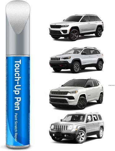 تلمس الطلاء المتوافق مع Jeep Match Match Up Paint Car Scratch Repair (White White (PW7/GW7) متوافق مع Cherokee/Compasse/Grand Cherokee/Grand-Wagoneer/Patriot/Wagoneer/Wrangler-JK/Wrangler-JK-unlimited) in Kuwait