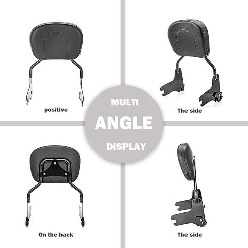 Dasen Detachable Sissy Bar Compatible with Harley Touring, Passenger Backrest Quick-Release Fit Touring Road Glide Street Glide Electra Glide Road King 2009-2024 Black in Saudi Arabia