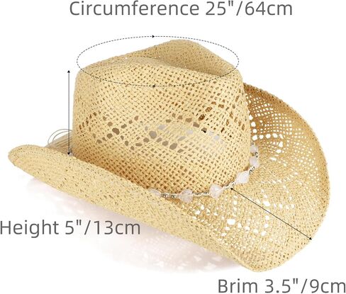 Cowboy Hat,Cowgirl Hat,Cowboy Hats for Women/Mens/3 Decorative Bands Straw Hat,Western Cowboy Hat for Women and Men in Saudi Arabia