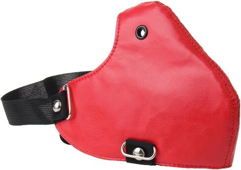 COOLLA Punk Leather Mask Motorcycle Biker Half Face Mask Anti-Dust Sport Mask in Kuwait