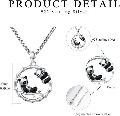 Bunny Necklace for Women 925 Sterling Silver Double Rabbit Pendant Necklace Animal Rabbit Jewelry in Saudi Arabia
