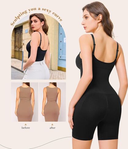 Irisnaya Waist Trainer Shapewear Bodysuits For Women - Seameless Tummy Control Bodysuit Full Body Shaper in Saudi Arabia