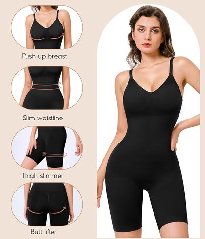 Irisnaya Waist Trainer Shapewear Bodysuits For Women - Seameless Tummy Control Bodysuit Full Body Shaper in Saudi Arabia