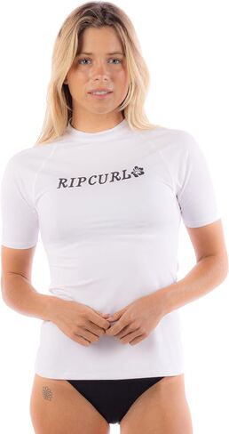 Rip Curl Women's Short Sleeve Rashguard with UPF 50+ Sun Protection Swim Shirt in Saudi Arabia