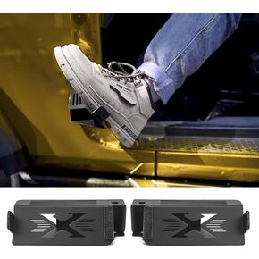 أوتاد قدم الباب لجيب Wrangler JK JL JT 2007-2025 & Gladiator JT 4xe ، دواسات بقية مع مفصلات الباب ، قدم الصلب ل 4 أبواب 2 إكسسوارات رانجلر ، زوج واحد